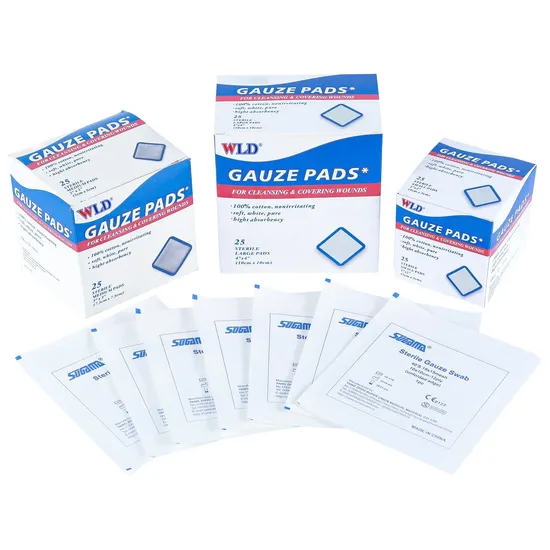 Wholesale Sterile Hemostatic Gauze 100% Cotton Surgical Medical Gauze