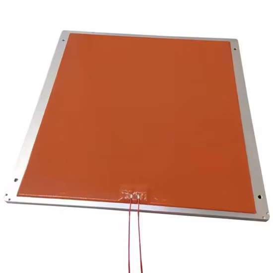 Almofada plana da folha da placa do elemento de aquecimento do calefator da borracha de silicone da resistência para o cilindro de óleo